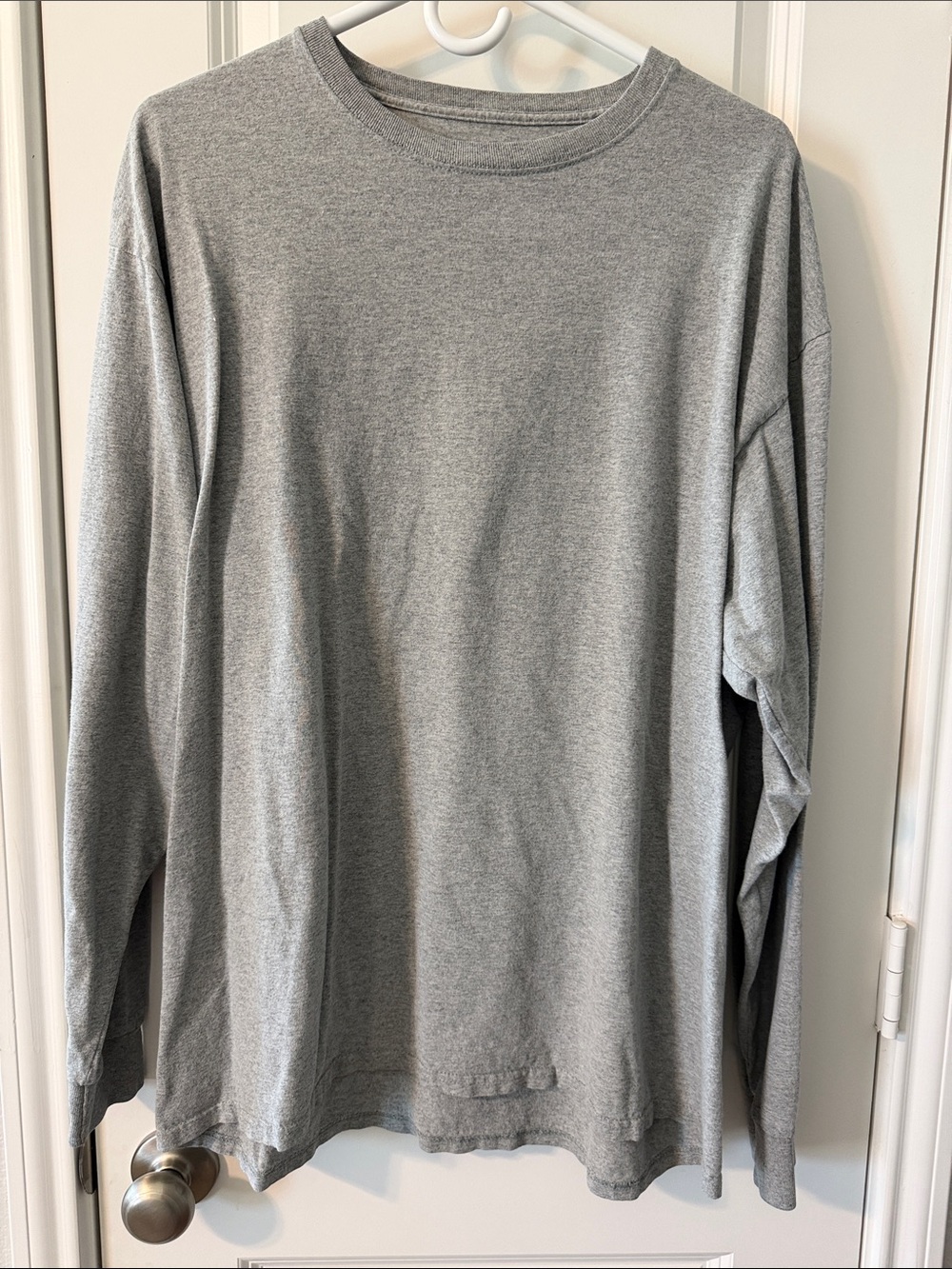 Fruit of the Loom Men's Long-Sleeve Crewneck Shirt - Gray